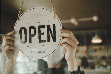 Store open sign