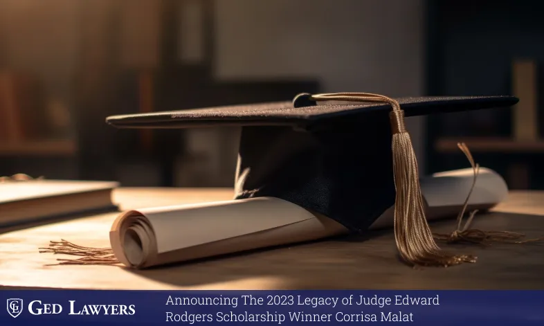 Judge Edward Rodgers scholarship announcement